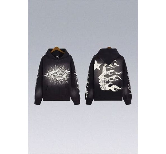 HELLSTAR RECORDS HOODIE BLACK
